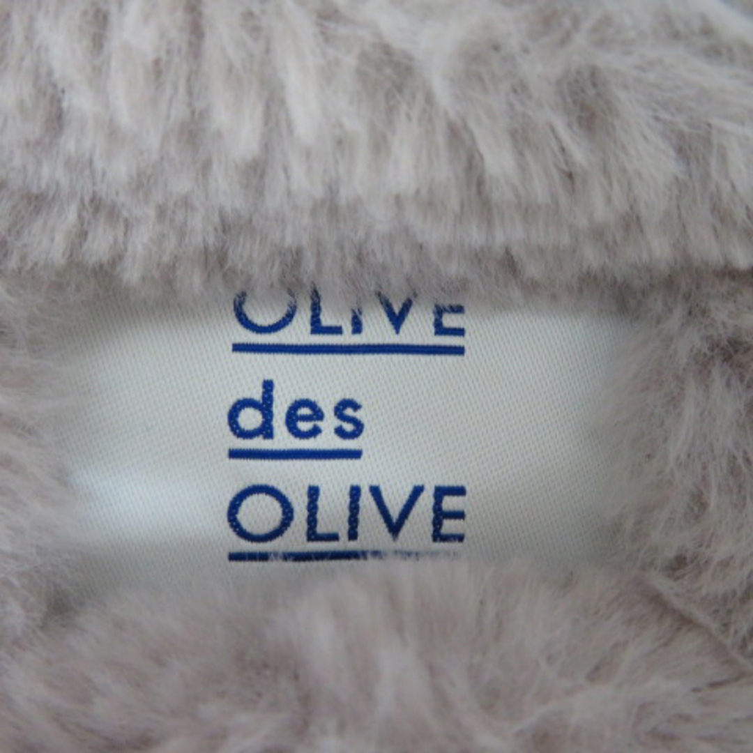 OLIVEdesOLIVE(オリーブデオリーブ)のオリーブデオリーブ フェイクムートンコート ショート丈 ジップアップ 無地 F レディースのジャケット/アウター(その他)の商品写真