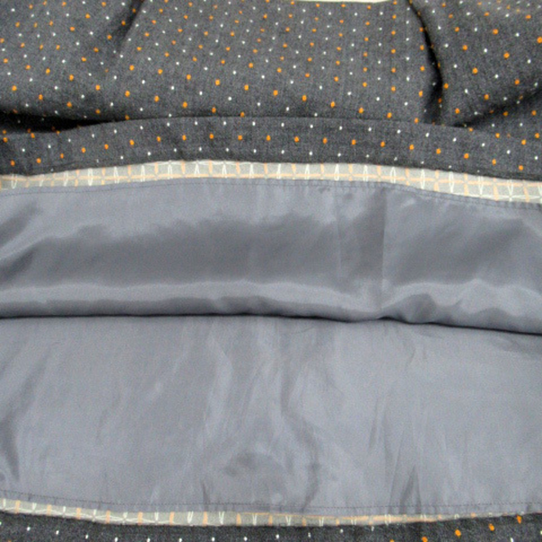 スイヴィ SUIVI フレアスカート ドット柄 ウール 2 マルチカラー グレー レディースのスカート(ひざ丈スカート)の商品写真