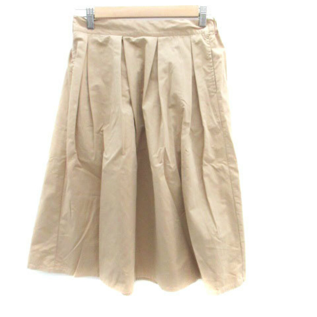 grove(グローブ)のグローブ grove フレアスカート ミモレ丈 L 茶色 ブラウン レディースのスカート(ひざ丈スカート)の商品写真