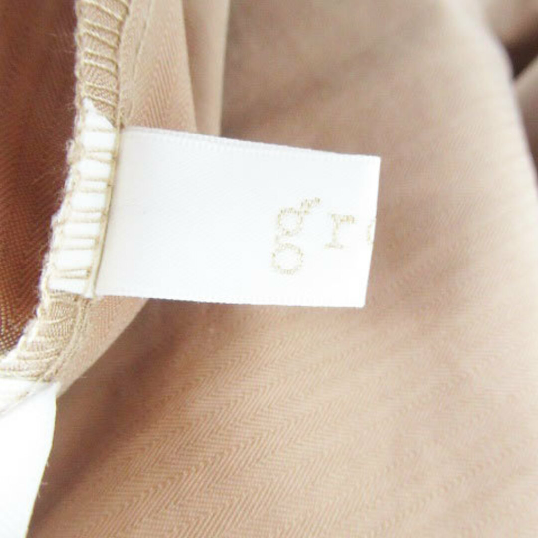 grove(グローブ)のグローブ grove フレアスカート ミモレ丈 L 茶色 ブラウン レディースのスカート(ひざ丈スカート)の商品写真