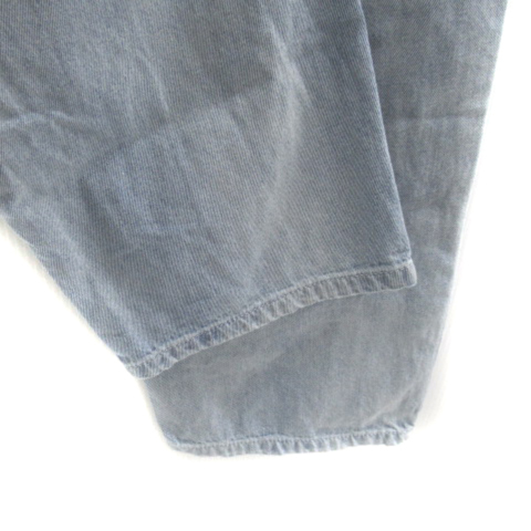 GRL(グレイル)のグレイル ウエストホックタックデニムパンツ ジーンズ S ライトブルー レディースのパンツ(デニム/ジーンズ)の商品写真