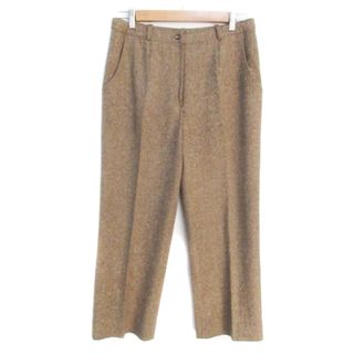 ダックス(DAKS)のダックス スラックスパンツ 七分丈 ウール 総柄 70-95 茶 ベージュ(スラックス)