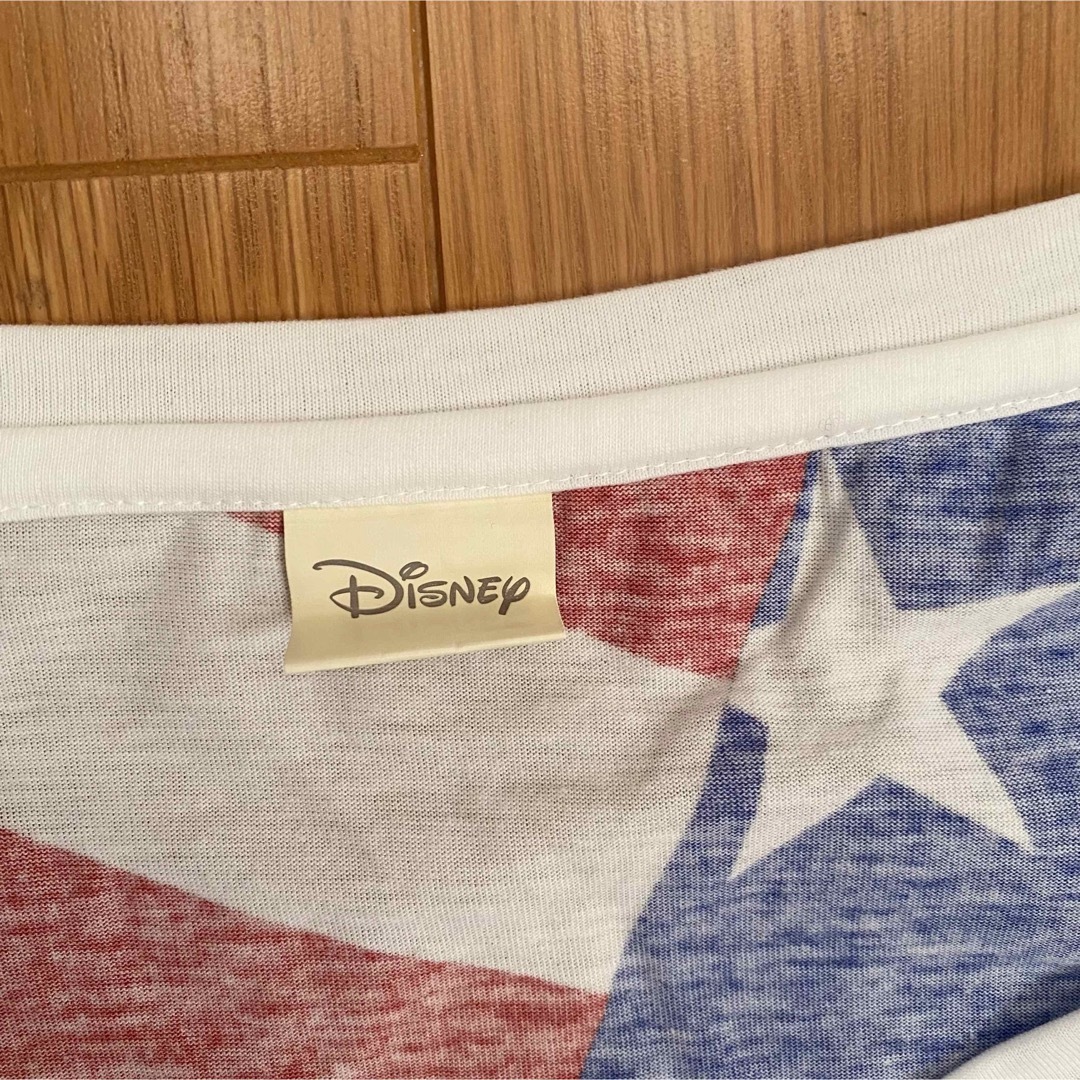 Disney(ディズニー)の【美品】ミニー　ディズニー　Disney Tシャツ　アメリカ トップス　国旗 レディースのトップス(Tシャツ(半袖/袖なし))の商品写真