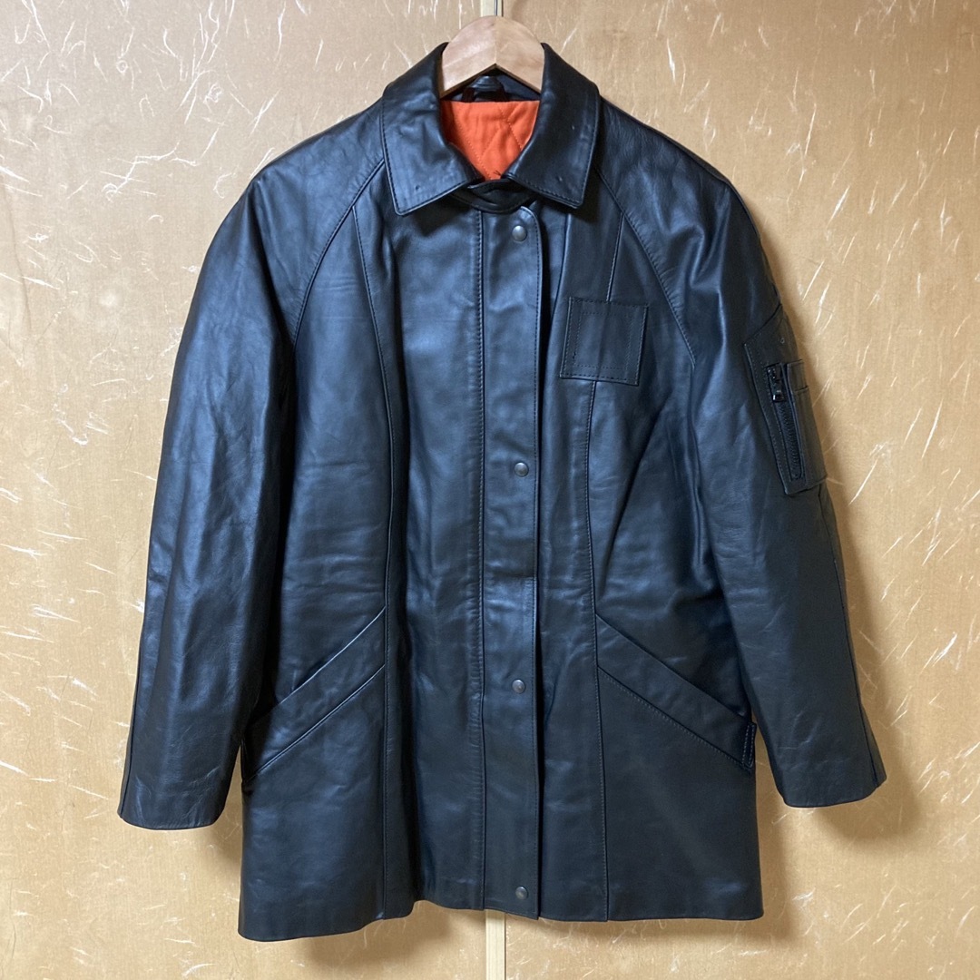 80s イタリア警察 レザーポリスマンジャケット riri FIOCCHI 80s イタリア警察 レザーポリスマンジャケット riri FIOCCHI
