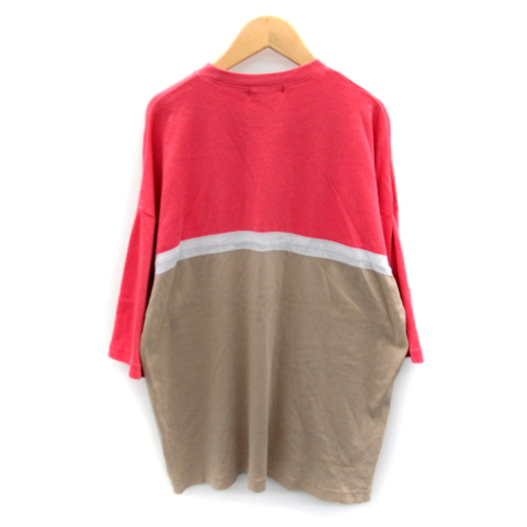RAGEBLUE(レイジブルー)のレイジブルー Tシャツ カットソー 半袖 クルーネック M ピンク ベージュ メンズのトップス(Tシャツ/カットソー(半袖/袖なし))の商品写真