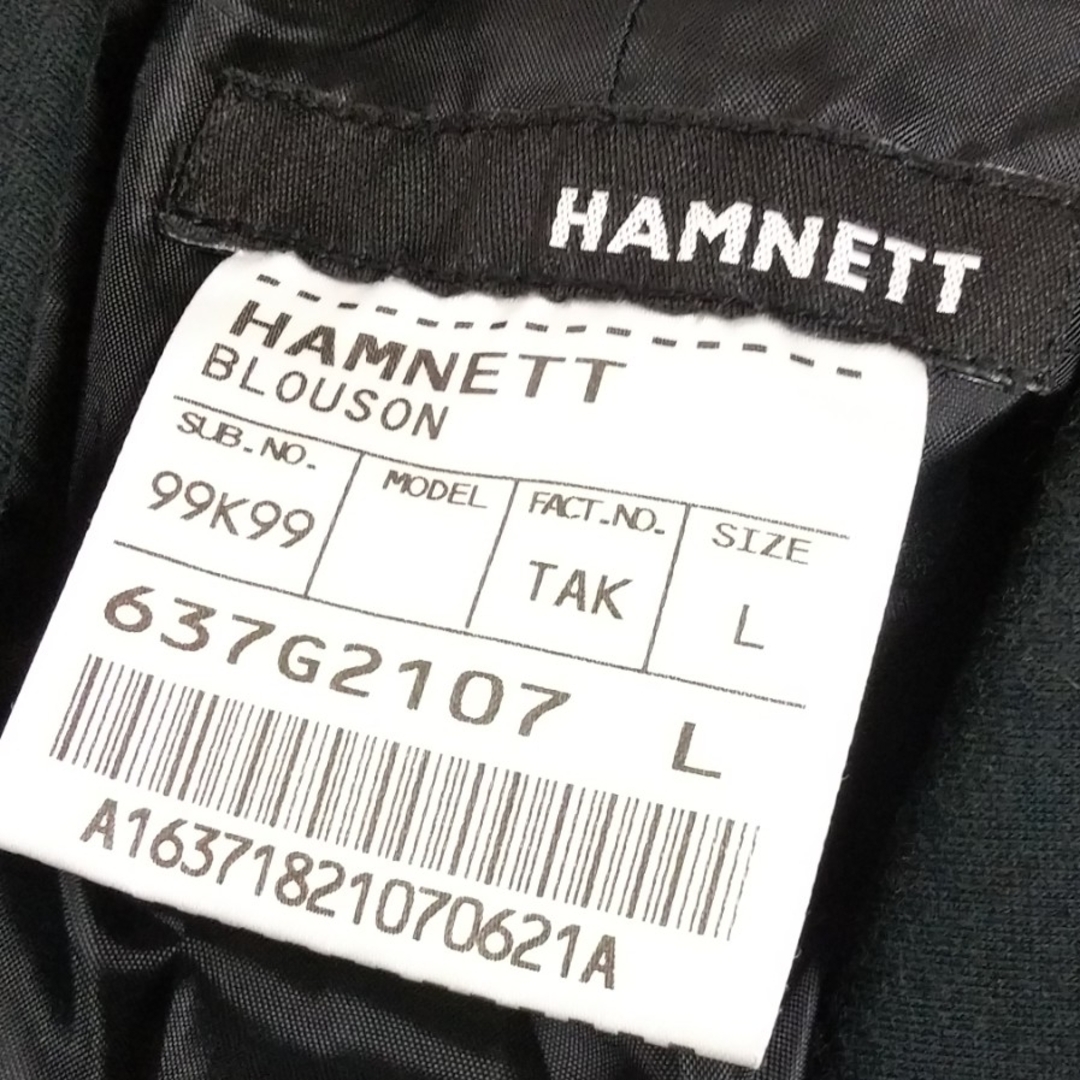 HAMNETT(ハムネット)の◆7 当時物 レア デッドストック HAMNETT ライダースジャケット 黒 メンズのジャケット/アウター(ライダースジャケット)の商品写真