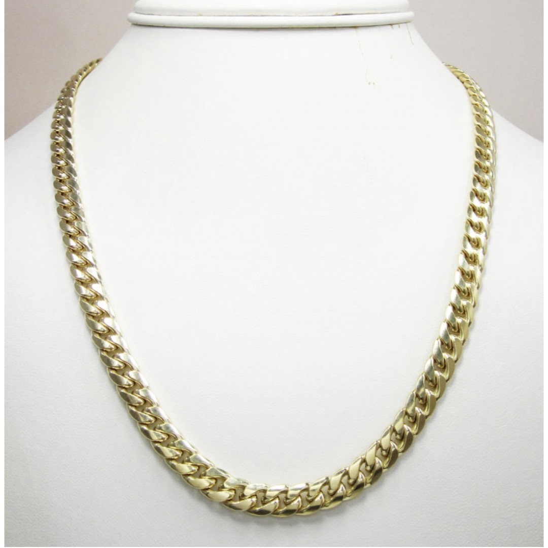 10K gold Miami cuban link chain 7.5