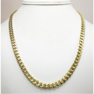 10K gold Miami cuban link chain 7.5(ネックレス)