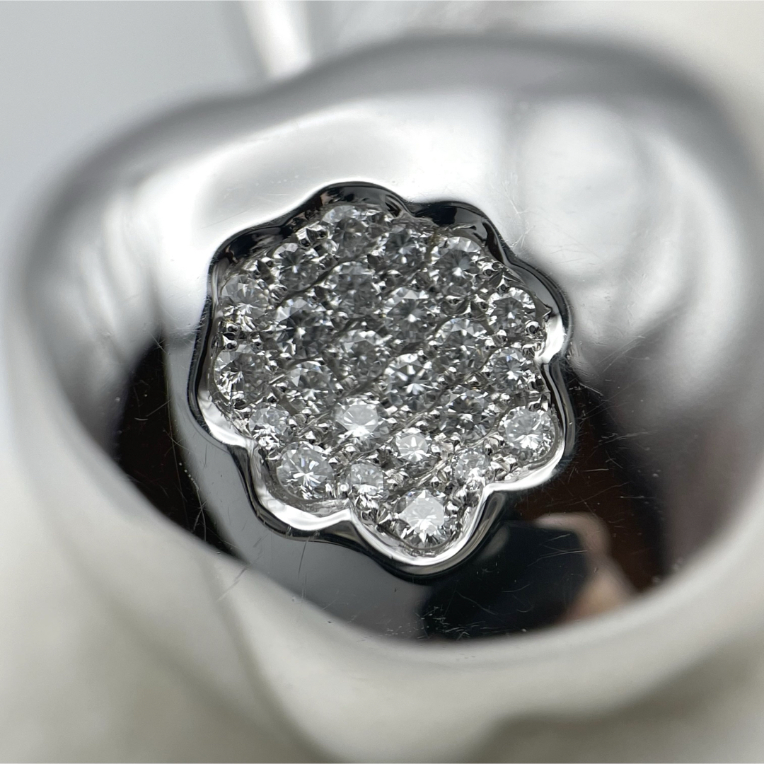 k18 ダイヤ0.3ct リンゴ ペンダントトップ