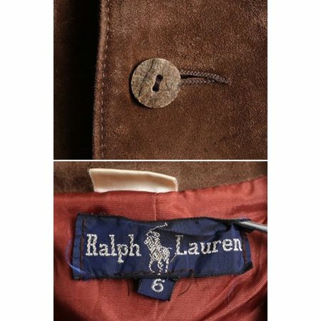 Ralph Lauren - 90s ラルフローレン フリンジ付き 本革 レザー