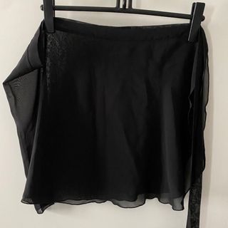 巻きスカート　ブラック