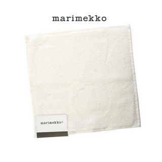 マリメッコ(marimekko)の◎マリメッコMarimekko ミニタオル ◎ウニッコ オフホワイト ハンカチ(ハンカチ)