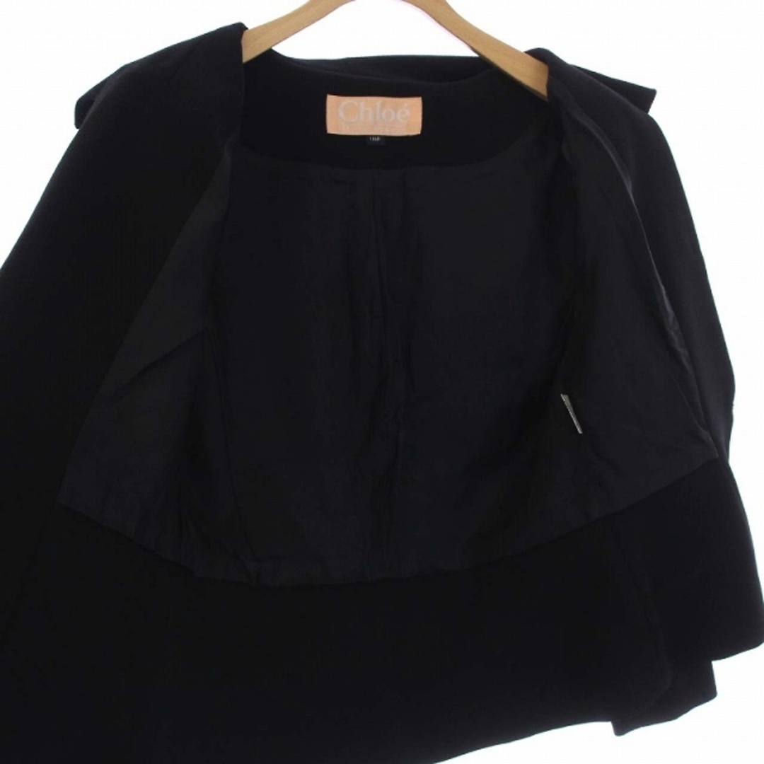 Chloe(クロエ)のクロエ ブラックフォーマル スーツ テーラードジャケット ワンピース ロング レディースのフォーマル/ドレス(礼服/喪服)の商品写真
