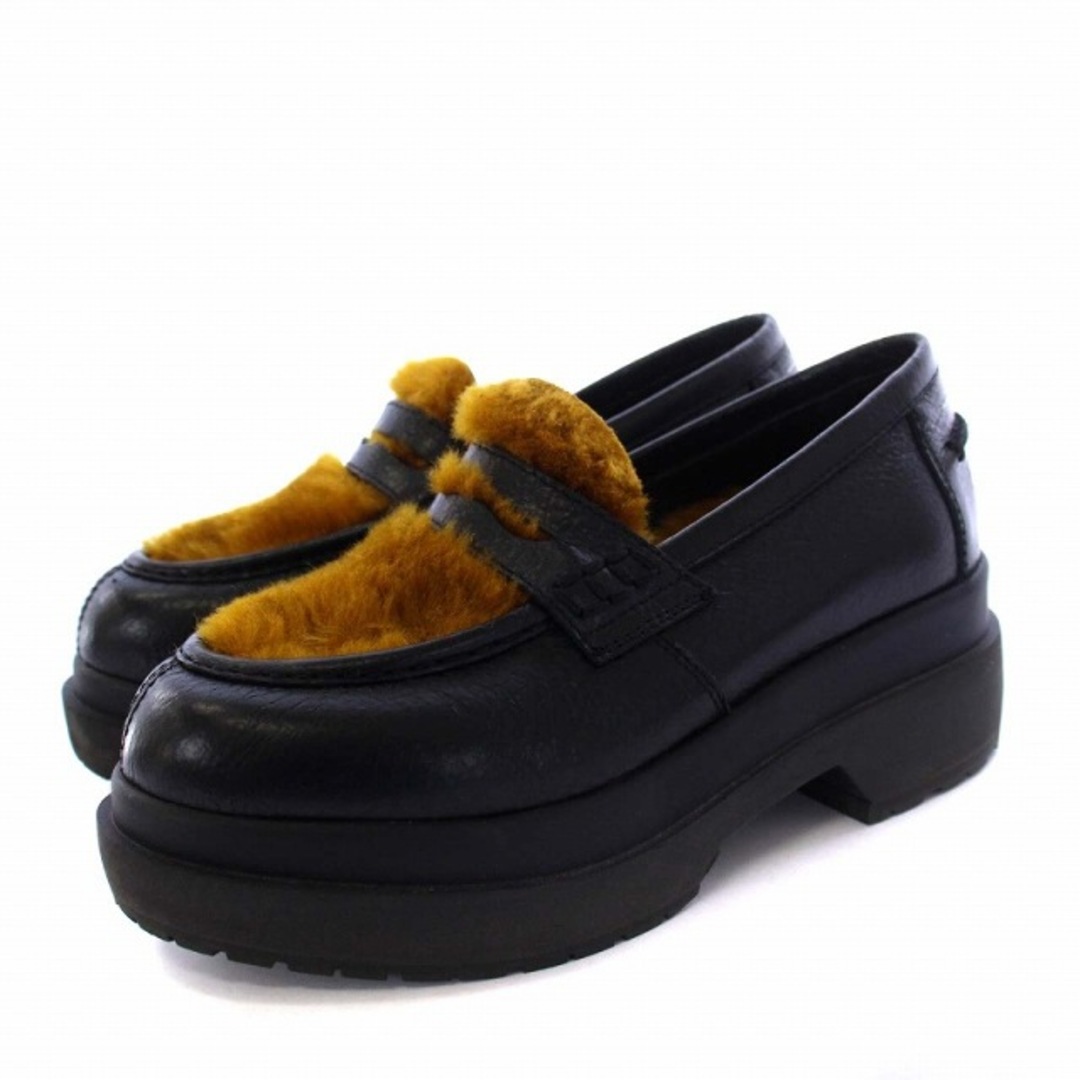 MM6(エムエムシックス)のメゾンマルジェラ MM6 ローファー モカシン 厚底 エコファー レザー レディースの靴/シューズ(ローファー/革靴)の商品写真