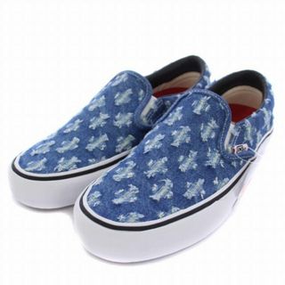 ヴァンズ(VANS)のVANS Supreme SLIP-ON スリッポン 26.5cm 青(スリッポン/モカシン)