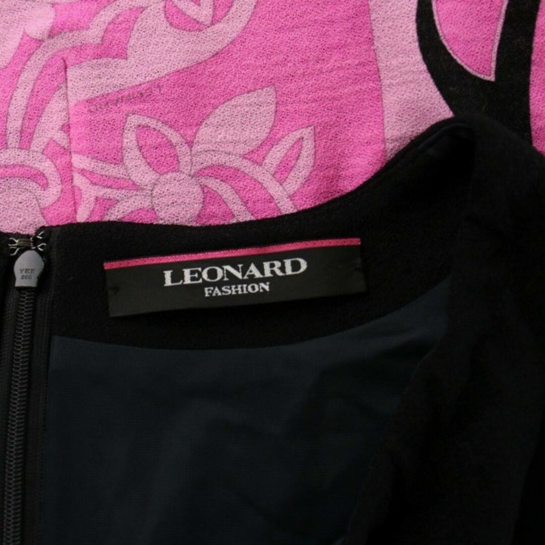 LEONARD(レオナール)のレオナール FASHION 22AW ワンピース ドレス ミニ 総柄 スキッパー レディースのワンピース(ミニワンピース)の商品写真