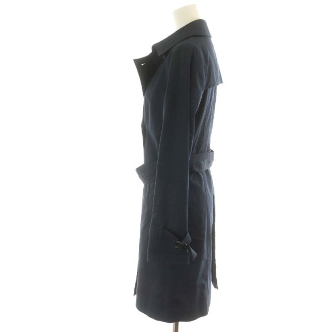 VICKY(ビッキー)のビッキー VICKY トレンチコート ロング丈 ベルト付き コットン 1 S 紺 レディースのジャケット/アウター(トレンチコート)の商品写真