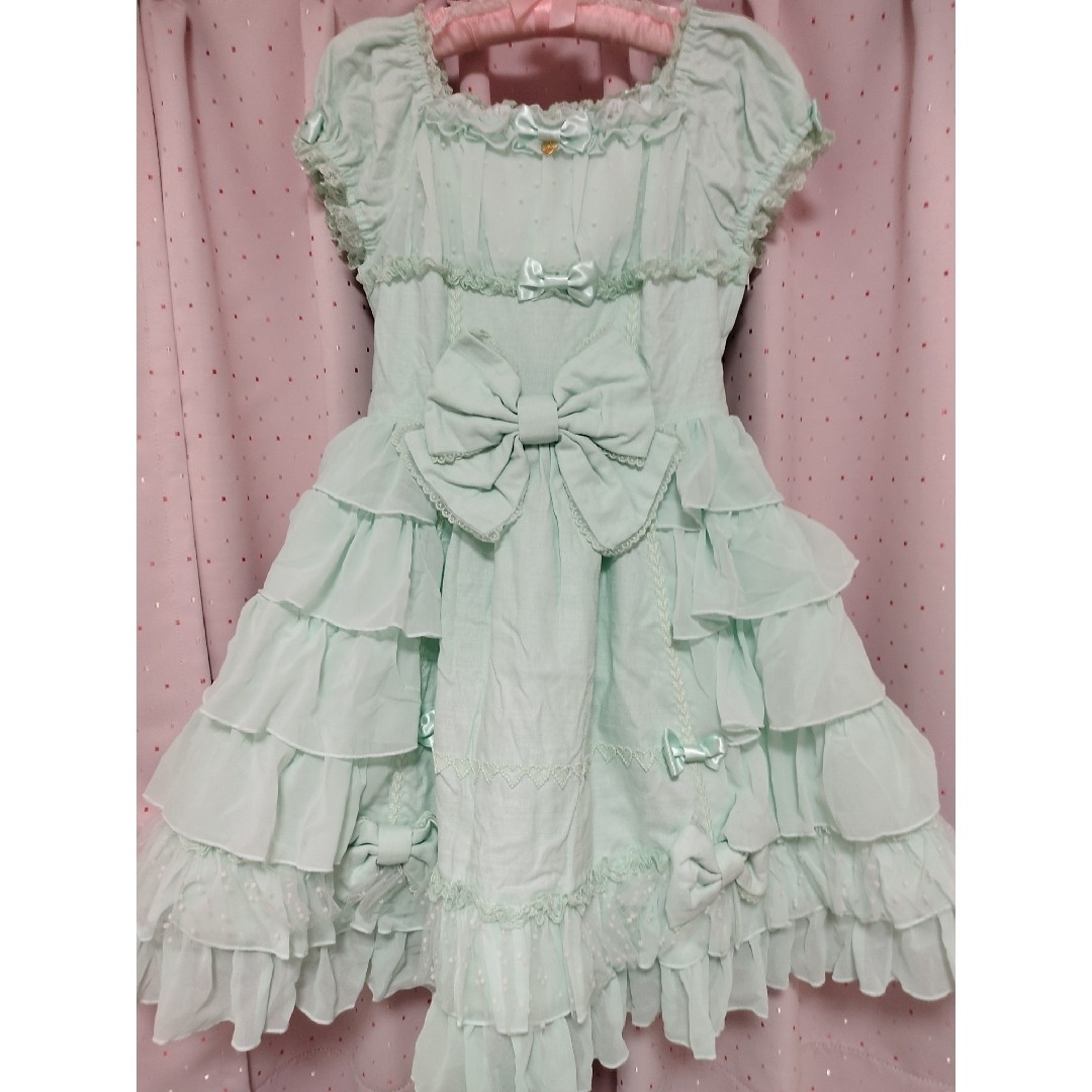 Angelic Pretty(アンジェリックプリティー)のSide Frill Fairy OPセット レディースのワンピース(ひざ丈ワンピース)の商品写真