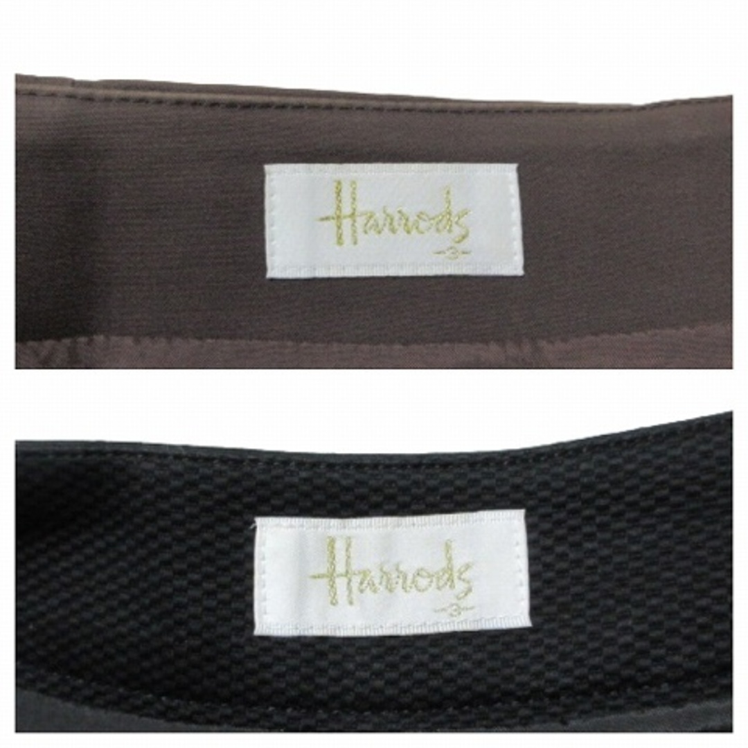 Harrods(ハロッズ)のハロッズ スカート＆ハーフパンツ2点セット 3 L相当 茶 黒 ■GY09 レディースのスカート(ひざ丈スカート)の商品写真