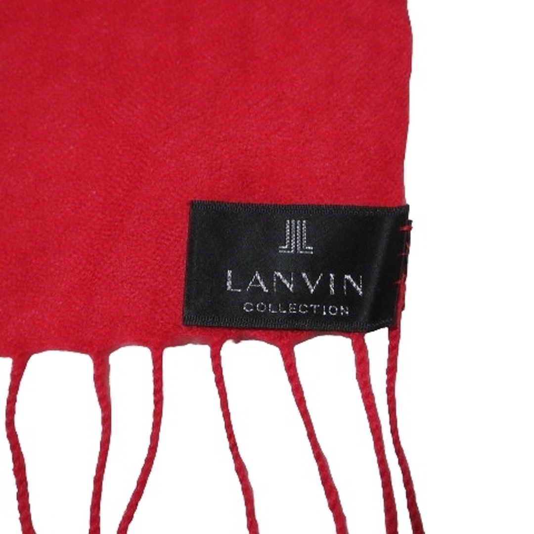 LANVIN - ランバン Collection 大判ストール カシミア100% 赤 □GY09の