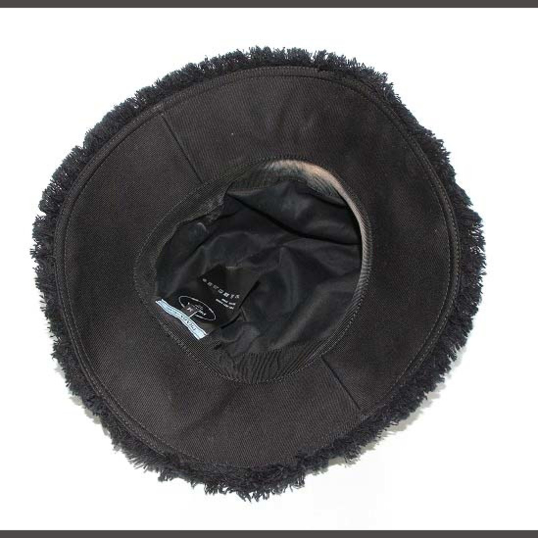 PRADA(プラダ)のプラダ 1HC145 2FMB Drill hat ドリル ハット M 黒 レディースの帽子(その他)の商品写真