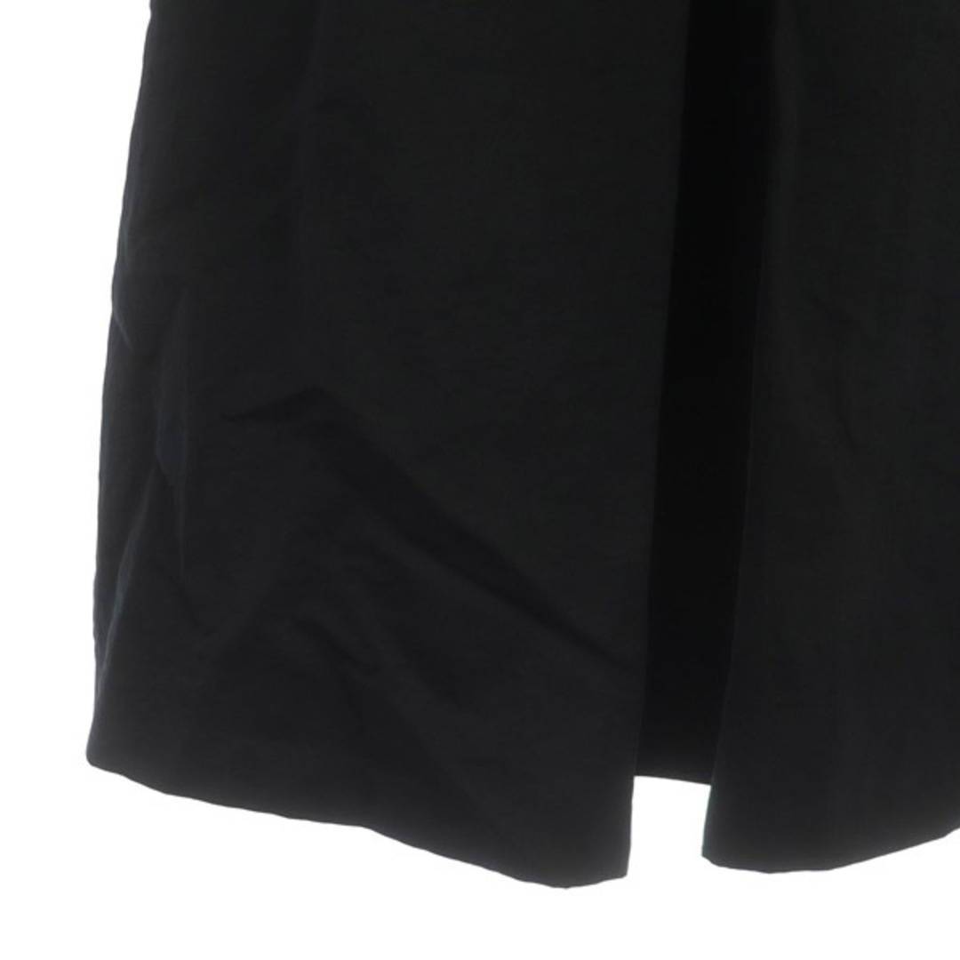 tiara(ティアラ)のティアラ Tiara タックフレアスカート ロング ナイロン 2 黒 ブラック レディースのスカート(ロングスカート)の商品写真