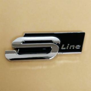 アウディ(AUDI)のAUDI　アウディ　S-Line エンブレム　G タイプ １枚(車外アクセサリ)