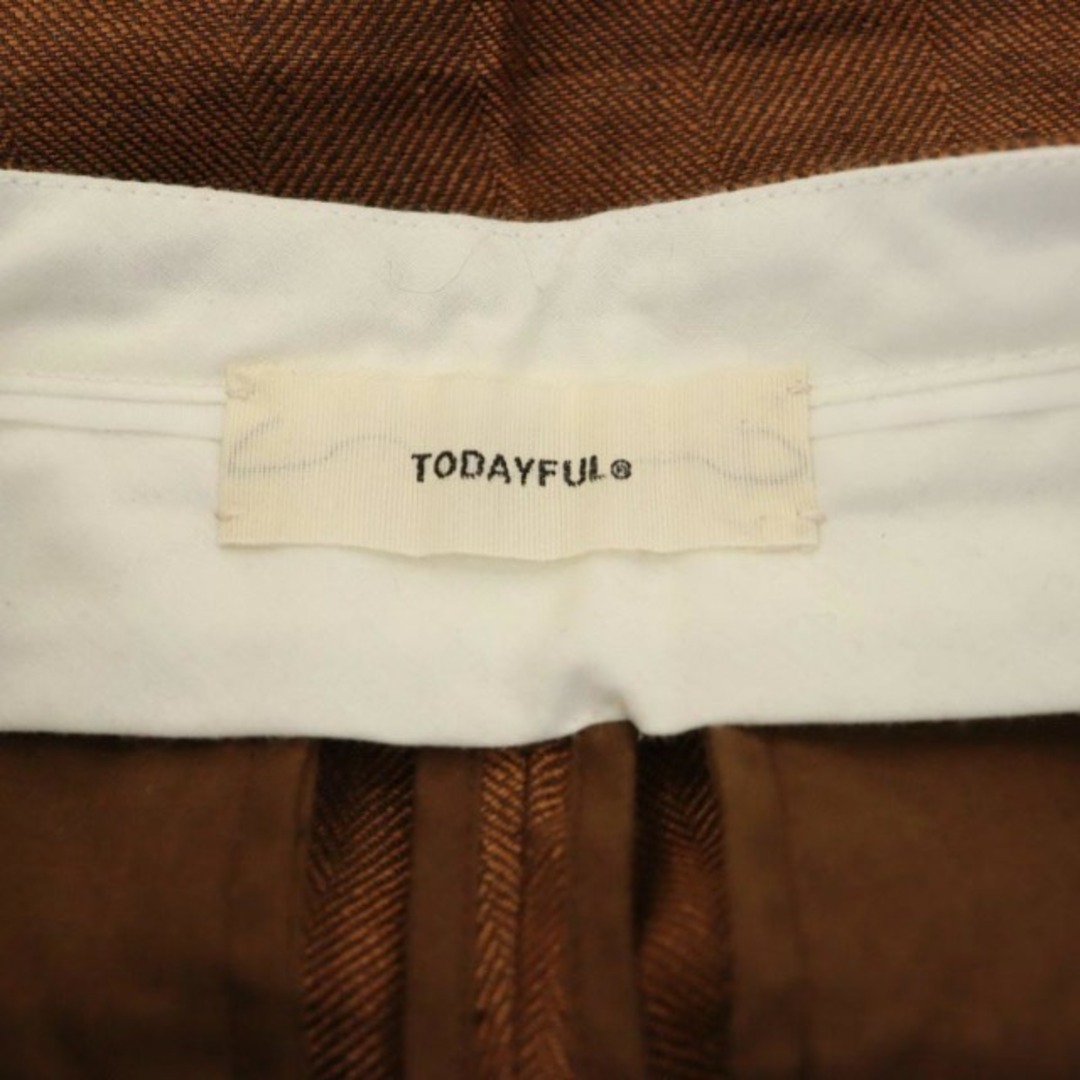 TODAYFUL(トゥデイフル)のトゥデイフル Herringbone Linen Trousers パンツ 茶 レディースのパンツ(その他)の商品写真