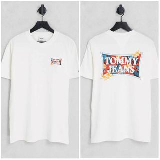 トミージーンズ(TOMMY JEANS)のTOMMY JEANS  トミー ジーンズ グラフィック 半袖 T シャツ L(Tシャツ/カットソー(半袖/袖なし))