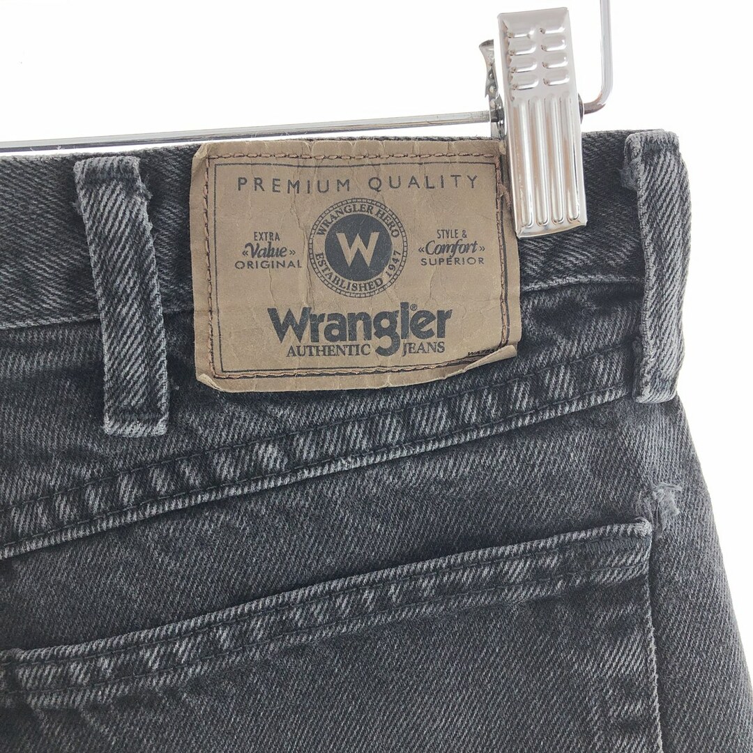 Wrangler(ラングラー)の古着 ラングラー Wrangler ブラックデニム デニムパンツ メンズw34 /taa003649 メンズのパンツ(デニム/ジーンズ)の商品写真