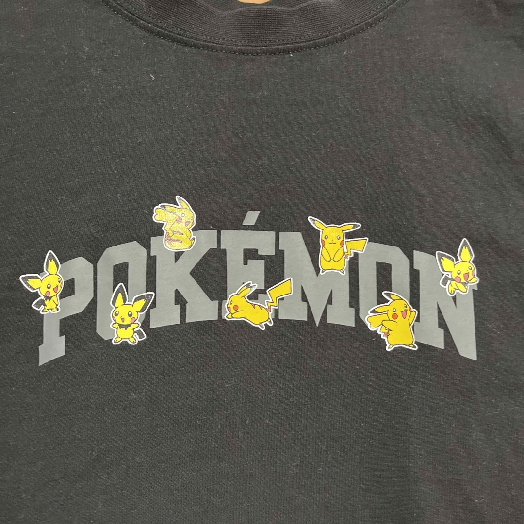 GU(ジーユー)のGU ポケモンTシャツ　ブラック　150  キッズ/ベビー/マタニティのキッズ服男の子用(90cm~)(Tシャツ/カットソー)の商品写真