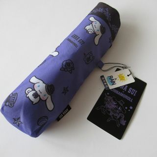 アナスイ(ANNA SUI)のANNA SUI アナスイ×シナモロール 新品総柄パープル 晴雨兼用折り畳み傘(傘)