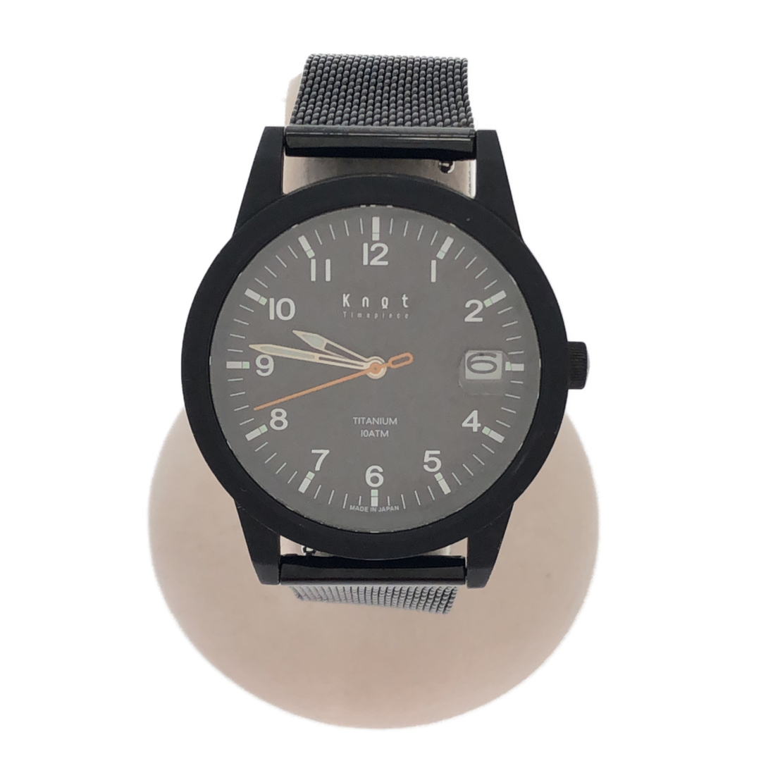 Knot/not(ノットノット)のKnot ノット チタニウムソーラー 腕時計 TS-36BKBK メンズの時計(腕時計(アナログ))の商品写真