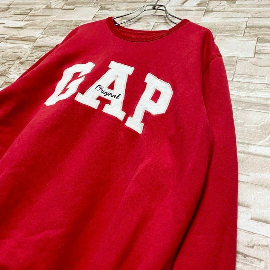 GAP(ギャップ)のGAP ギャップ オリジナル スウェット デカロゴ 刺繍ロゴ 希少カラー L メンズのトップス(スウェット)の商品写真