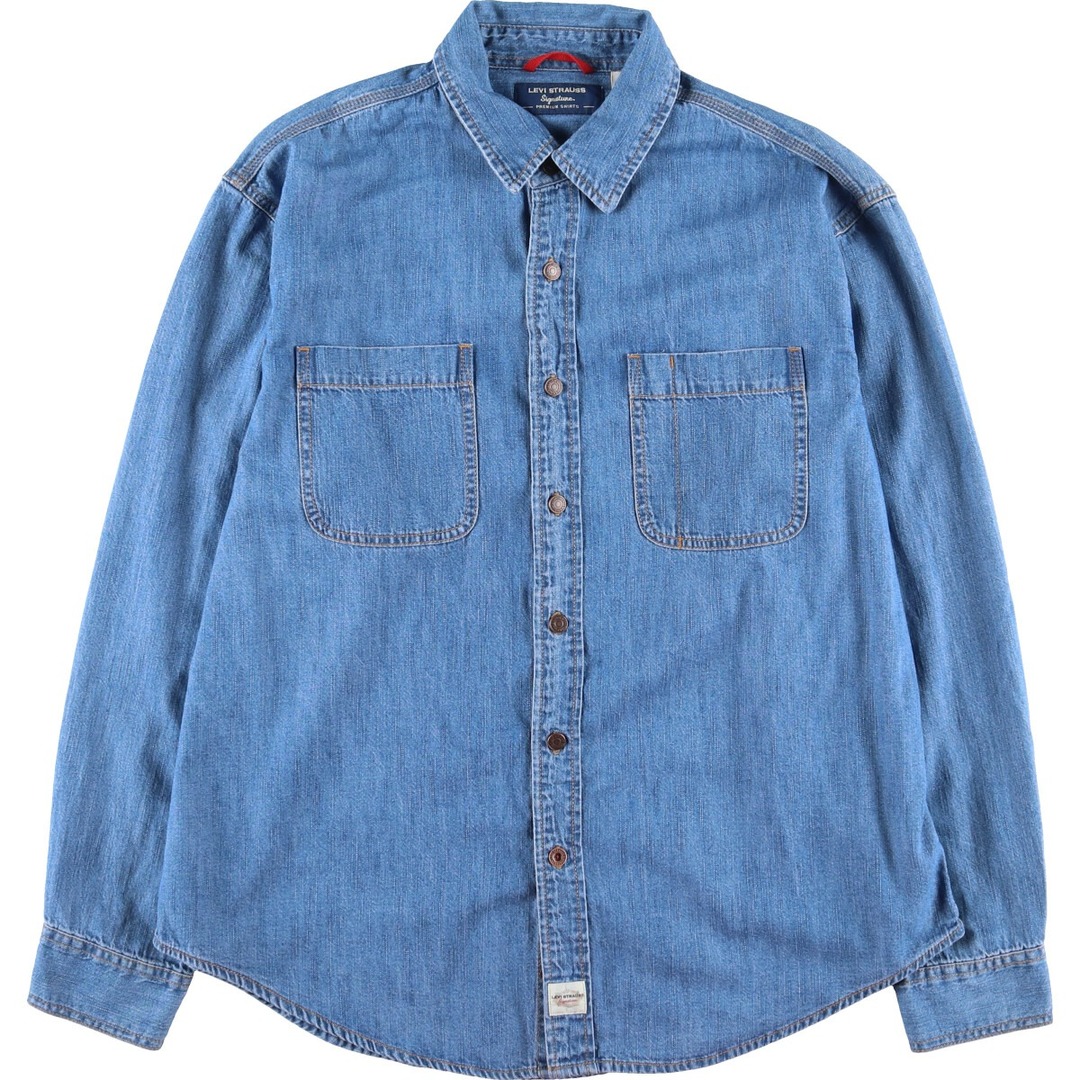 632cm商品名リーバイス Levi's SIGNATURE 長袖 デニムシャツ メンズL /eaa398828