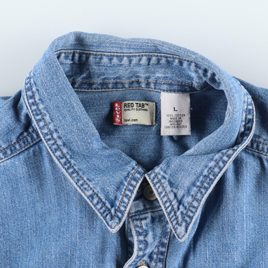 Levi's(リーバイス)の古着 リーバイス Levi's RED TAB 長袖 デニムシャツ メンズL /eaa398829 メンズのトップス(シャツ)の商品写真