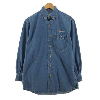 リー(Lee)の古着 リー Lee 長袖 ボタンダウンデニムシャツ メンズS /eaa398834(シャツ)