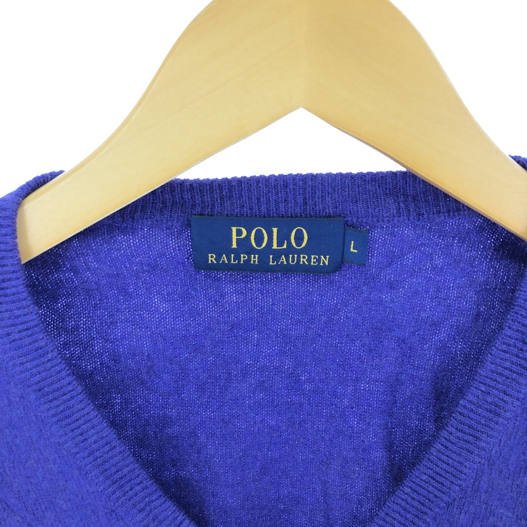 Ralph Lauren(ラルフローレン)の古着 ラルフローレン Ralph Lauren POLO RALPH LAUREN メリノウールニットセーター メンズL /eaa405108 メンズのトップス(ニット/セーター)の商品写真