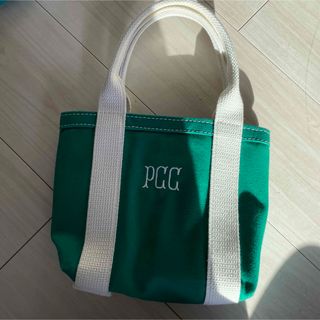 PORT CANVAS ポートキャンバス　トート　ミニトート　グリーン　ロゴ(トートバッグ)