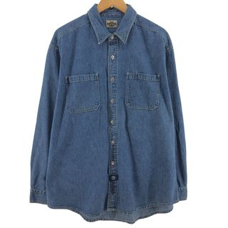 リー(Lee)の古着 リー Lee DUNGAREES 長袖 デニムシャツ メンズL /eaa398836(シャツ)