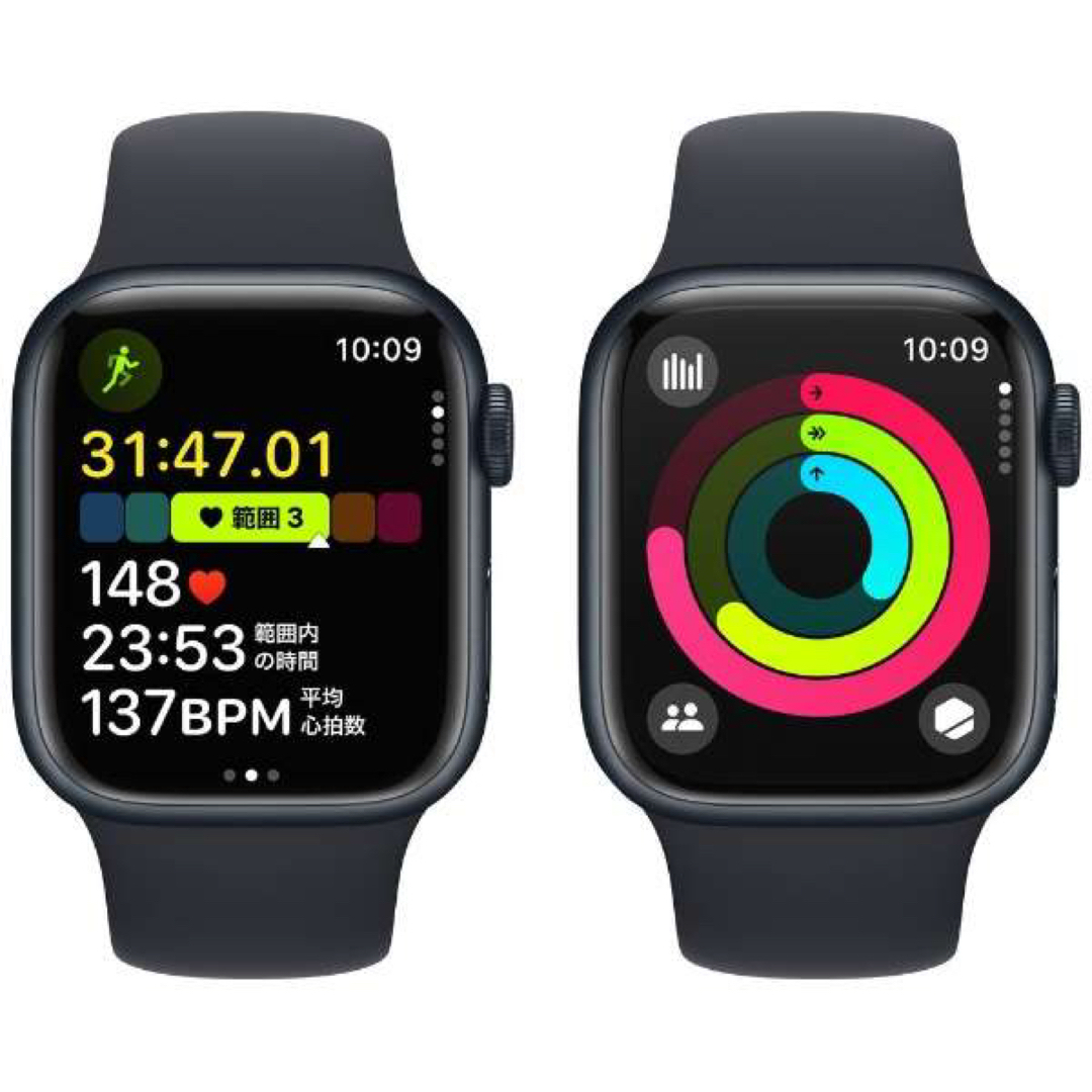 Apple Watch(アップルウォッチ)のApple Watch Series 9 45mm CELミッドナイト スマホ/家電/カメラのスマホ/家電/カメラ その他(その他)の商品写真