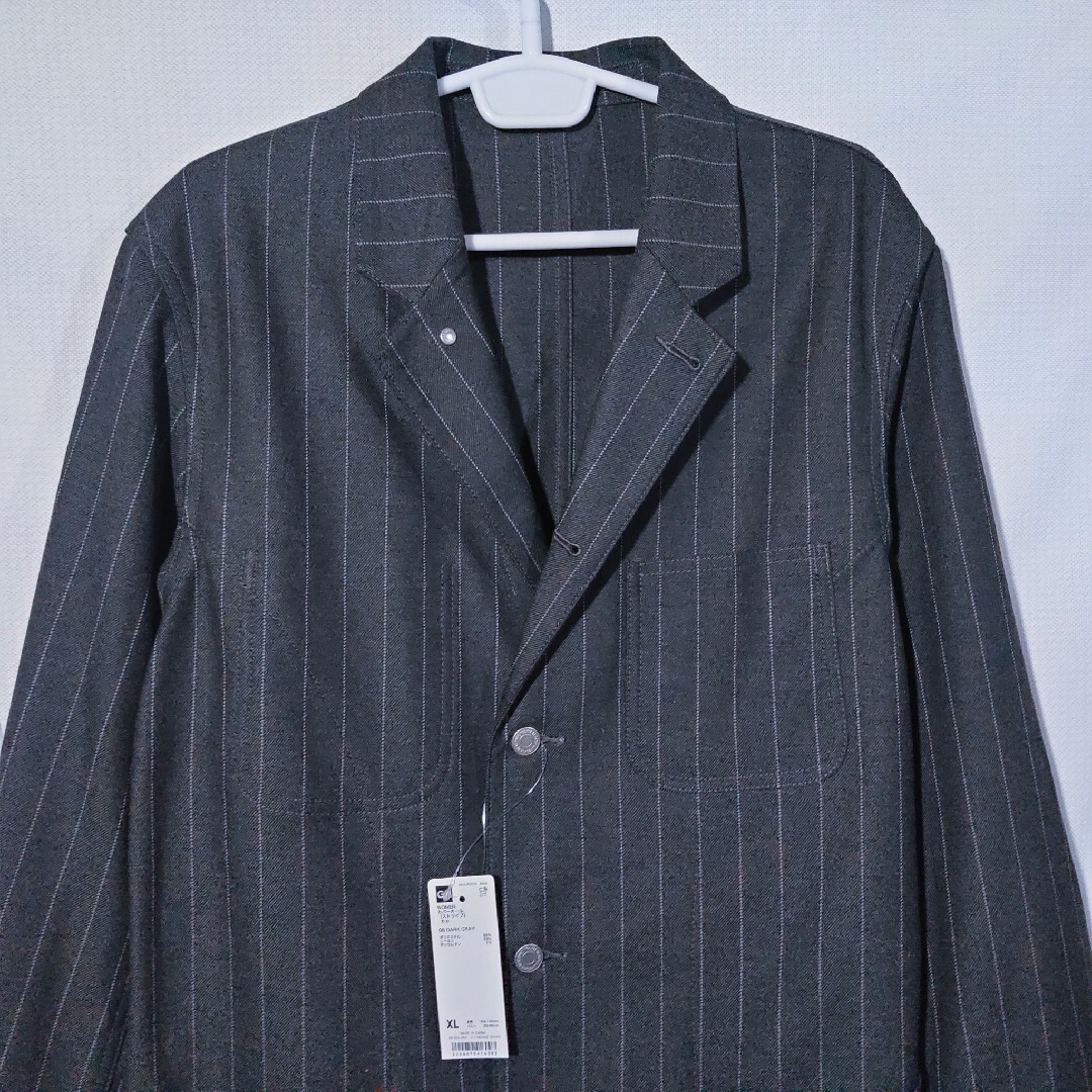 GU(ジーユー)の新品 スーツ セットアップ XL ビューティフルピーポー ストライプ GU メンズのスーツ(セットアップ)の商品写真