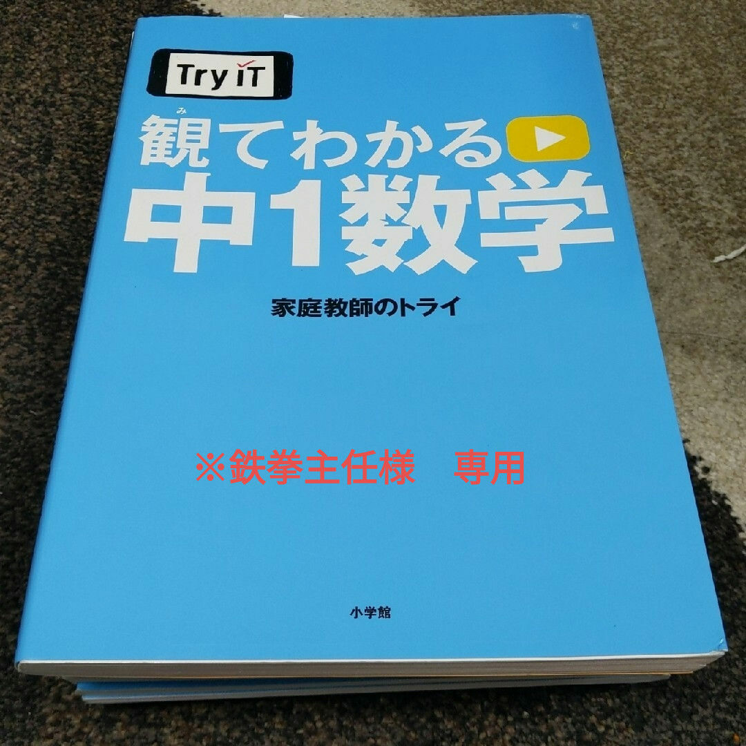 小学館(ショウガクカン)の観てわかる中１数学 エンタメ/ホビーの本(語学/参考書)の商品写真