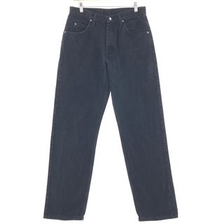 ラングラー(Wrangler)の古着 ラングラー Wrangler RELAXED FIT ブラックデニム デニムパンツ メンズw32 /taa002452(デニム/ジーンズ)