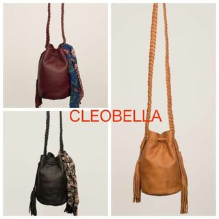 LA発！Cleobella レザー ショルダー バッグ  ブラック(ショルダーバッグ)