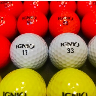 【美品】イグニオ ディスタンス24球 (橙,黄,白) ロストボール　ゴルフボール(その他)
