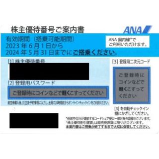 エーエヌエー(ゼンニッポンクウユ)(ANA(全日本空輸))のANA 全日空 株主優待券 有効期限 2024年5月31日(航空券)