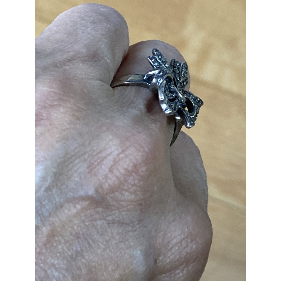 silver925マーカサイトリングサイズ約14番 レディースのアクセサリー(リング(指輪))の商品写真