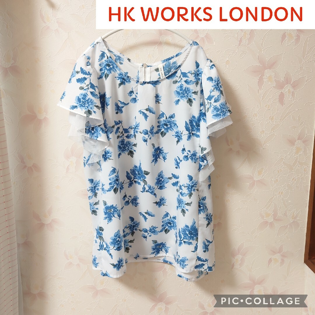 しまむら(シマムラ)のHK WORKS LONDON（エイチケーワークスロンドン）小花柄　半袖　ブラウ レディースのトップス(カットソー(半袖/袖なし))の商品写真