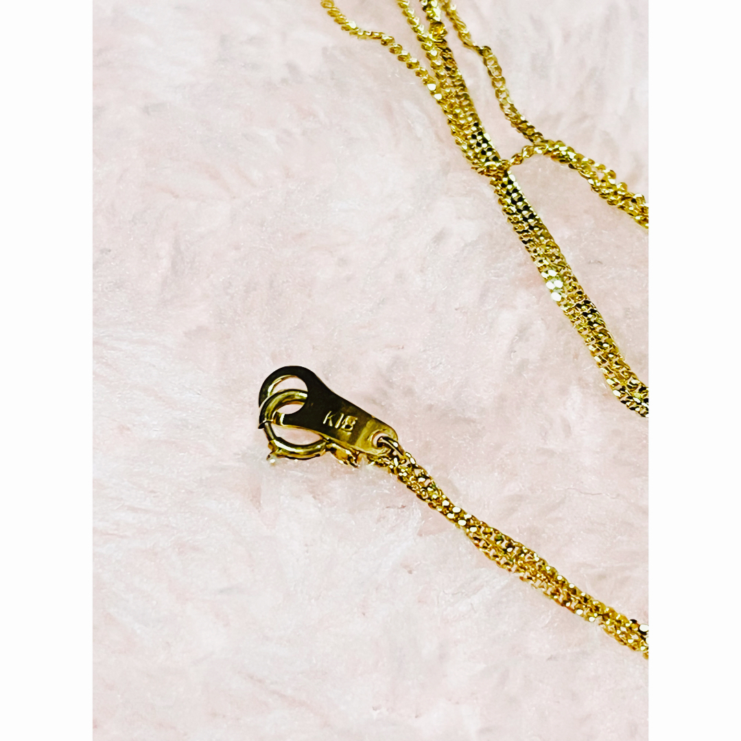 ジュエリーマキ(ジュエリーマキ)のK18 サファイア　ダイヤモンド　ネックレス　メレダイヤ　美品 レディースのアクセサリー(ネックレス)の商品写真